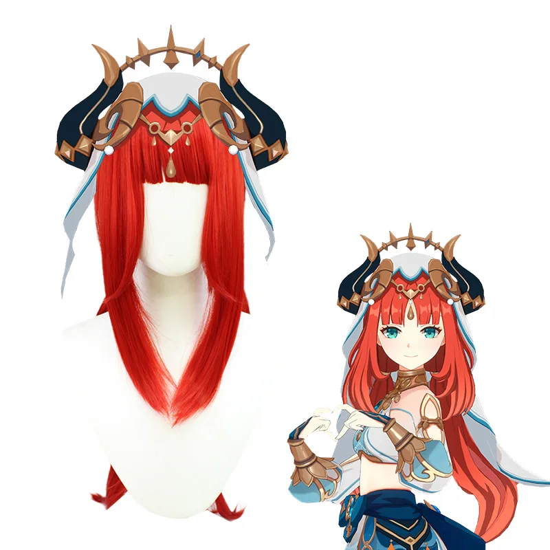 Nilou Cosplay Wig Game Genshin Impact Nilou Sumeru Red Long Double Ponytail Fake Hair Halloween Carnival Party Role Play Wig
Nilou Cosplay Wig Game Genshin Impact Nilou Sumeru Red Long Double Ponytail Fake Hair Halloween Carnival Party Role Play Wig