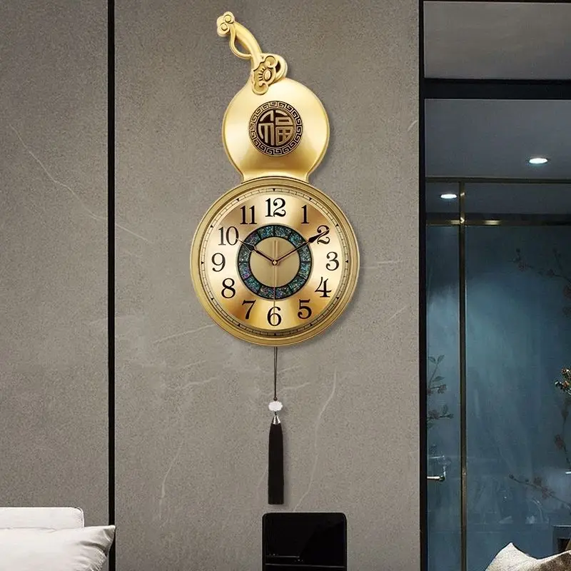 Light Luxury Chinese Style Imitation Copper Clock Decoration Fashionable and Atmospheric Creative Home Wall Hanging Clock
Light Luxury Chinese Style Imitation Copper Clock Decoration Fashionable and Atmospheric Creative Home Wall Hanging Clock