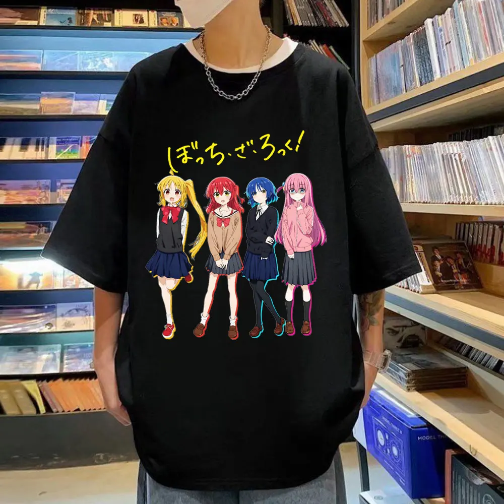 Funny Japan Anime Bocchi The Rock T-shirt Manga Hitori Gotoh Print Short Sleeve T Shirts Unisex Street Fashion Cartoon T-shirts
Funny Japan Anime Bocchi The Rock T-shirt Manga Hitori Gotoh Print Short Sleeve T Shirts Unisex Street Fashion Cartoon T-shirts