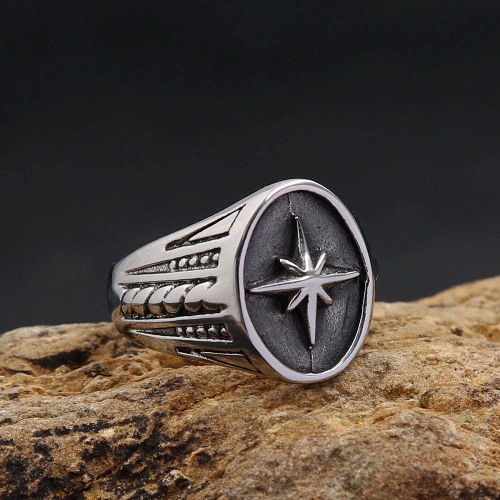 Vintage Stainless Steel Polaris Star Ring For Men Women Punk Fashion Couple Rings Biker Motorcycle Amulet Jewelry Gift Wholesale
Vintage Stainless Steel Polaris Star Ring For Men Women Punk Fashion Couple Rings Biker Motorcycle Amulet Jewelry Gift Wholesale