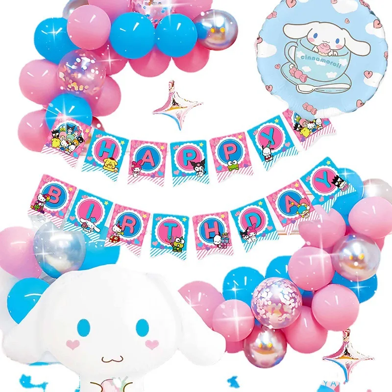 Kawaii Balloon Set Sanrio Hellokittys Aluminum Foil Cartoon Cinnamoroll Holiday Party Home Decorations Kid Birthday Present Gift
Kawaii Balloon Set Sanrio Hellokittys Aluminum Foil Cartoon Cinnamoroll Holiday Party Home Decorations Kid Birthday Present Gift