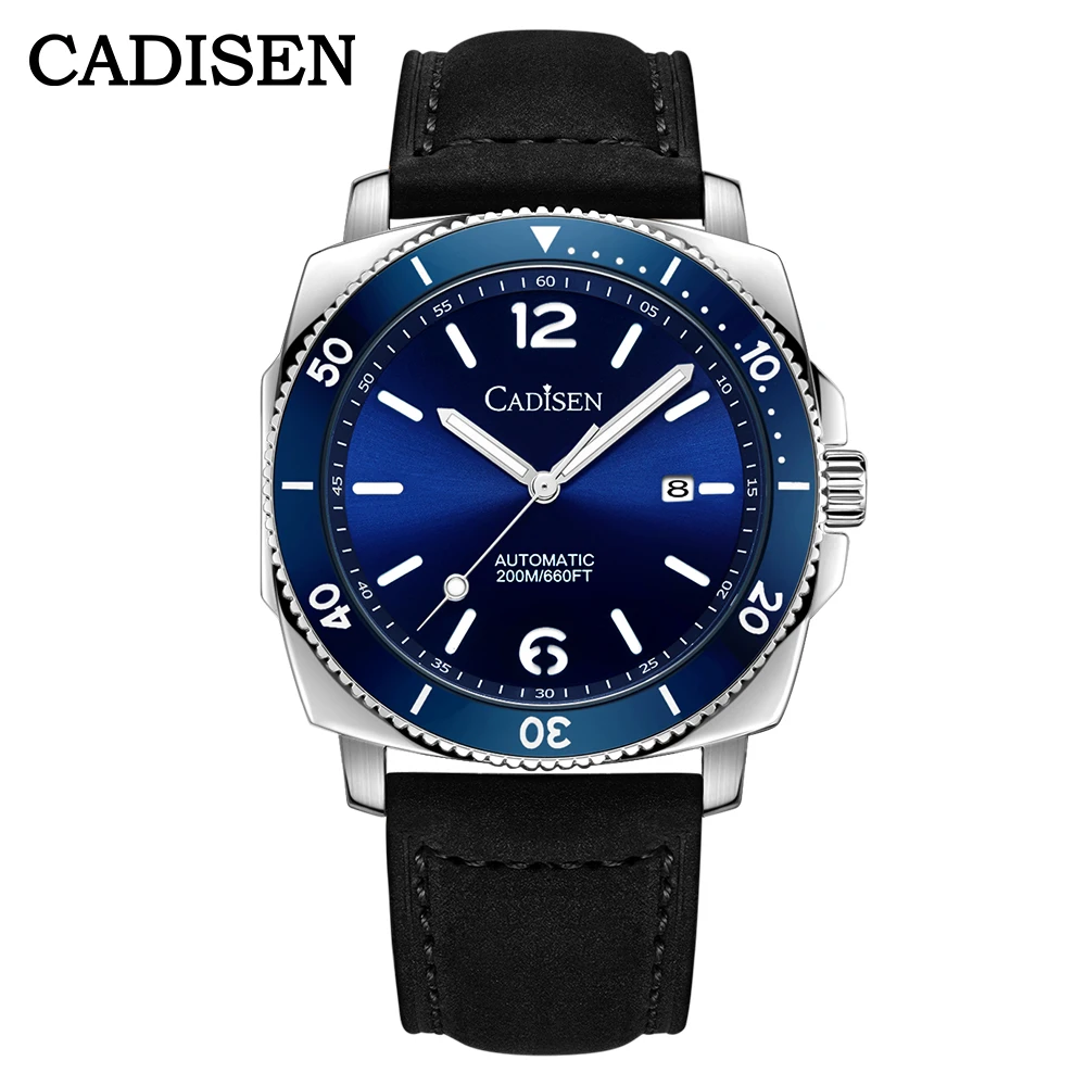 CADISEN New Blue Dial MIYOTA Automatic Watches DIVER 200M Waterproof Sapphire Crystal Rubber Strap Luminous Mechanical Watch Man
CADISEN New Blue Dial MIYOTA Automatic Watches DIVER 200M Waterproof Sapphire Crystal Rubber Strap Luminous Mechanical Watch Man