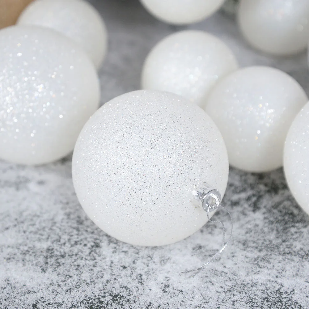 6Pcs White Christmas Balls Ornaments Xmas Tree Hanging Decor Christmas Decorations for Home Navidad New Year Party Supplies
6Pcs White Christmas Balls Ornaments Xmas Tree Hanging Decor Christmas Decorations for Home Navidad New Year Party Supplies