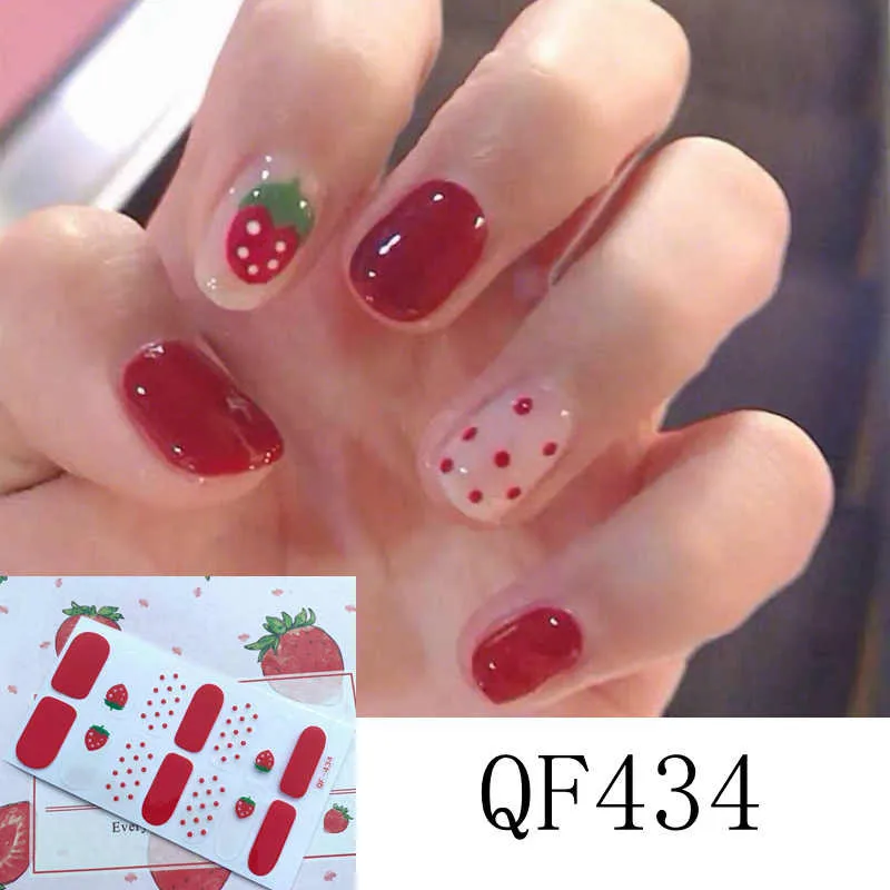 Korean Fashion Strawberry Nail Stickers Fashion Nail Art Wraps Nail Polish Ins Styles Summer DIY Adhesive Manicure Decorations
Korean Fashion Strawberry Nail Stickers Fashion Nail Art Wraps Nail Polish Ins Styles Summer DIY Adhesive Manicure Decorations