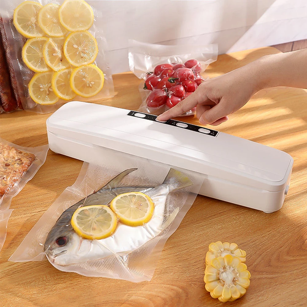 Vacuum Sealer Packaging Machine 220V110V Automatic Commercial Household Food Vacuum Sealer Include 20Pcs Bags
Vacuum Sealer Packaging Machine 220V110V Automatic Commercial Household Food Vacuum Sealer Include 20Pcs Bags