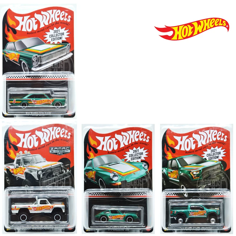 

Hot Wheels 2021 Collector Exclusive 71 PORSCHE 911 1980 DODGE MACHO 17 FORD F-150 65 FORD GALAXIE Model Car Collection Toys