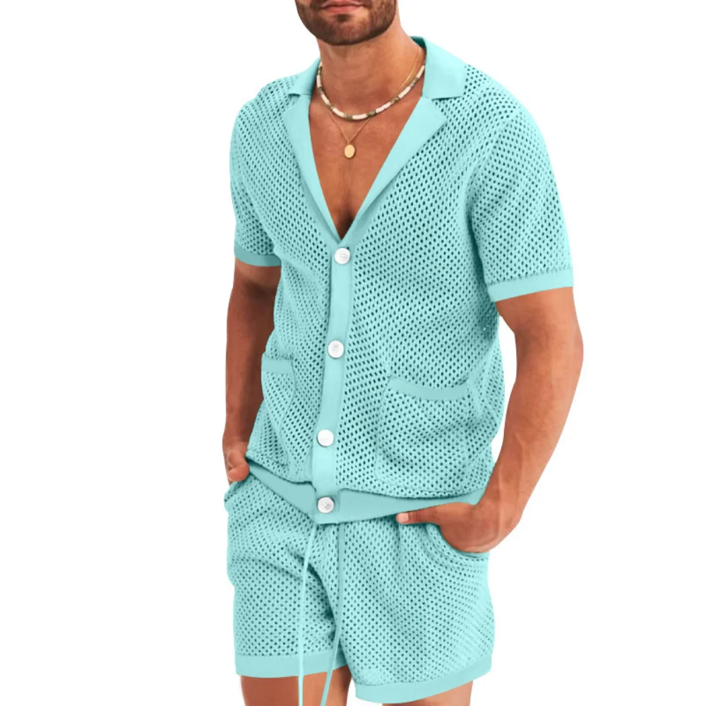Summer Tracksuit Men Sets Casual Men Set 2 Pieces Man Short Sleeve T-shirt Solid Sports Shorts Joggers Sets Men Clothing
Summer Tracksuit Men Sets Casual Men Set 2 Pieces Man Short Sleeve T-shirt Solid Sports Shorts Joggers Sets Men Clothing