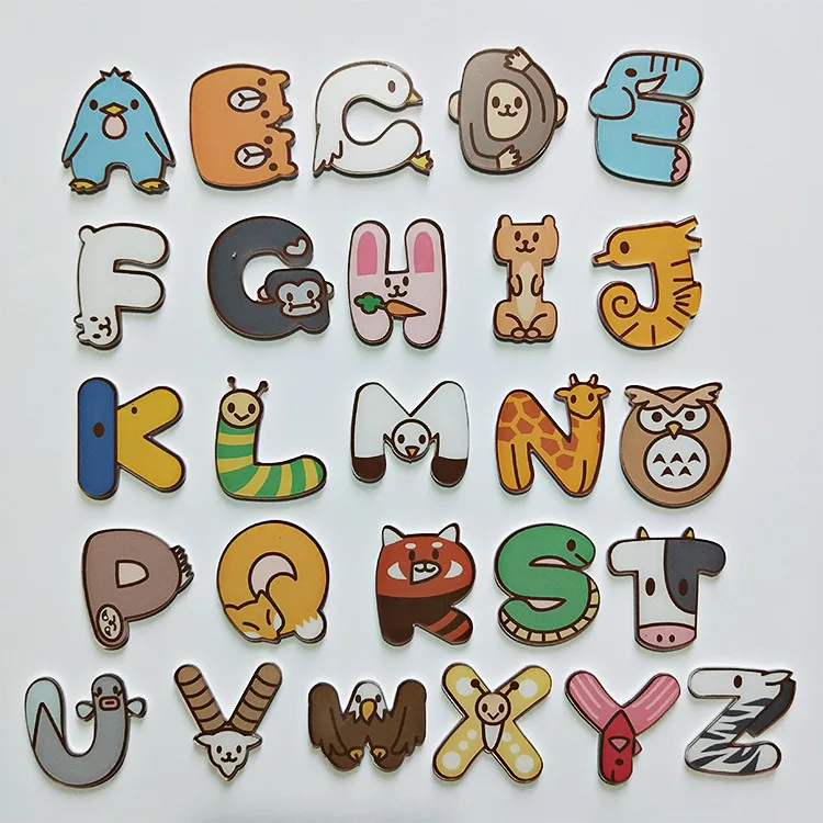 Cartoon Animal Fridge Magnets for Kids Children Toys Alphabet Letters Numbers Magnet for Refrigerator Stickers Decor for Kitchen
Cartoon Animal Fridge Magnets for Kids Children Toys Alphabet Letters Numbers Magnet for Refrigerator Stickers Decor for Kitchen