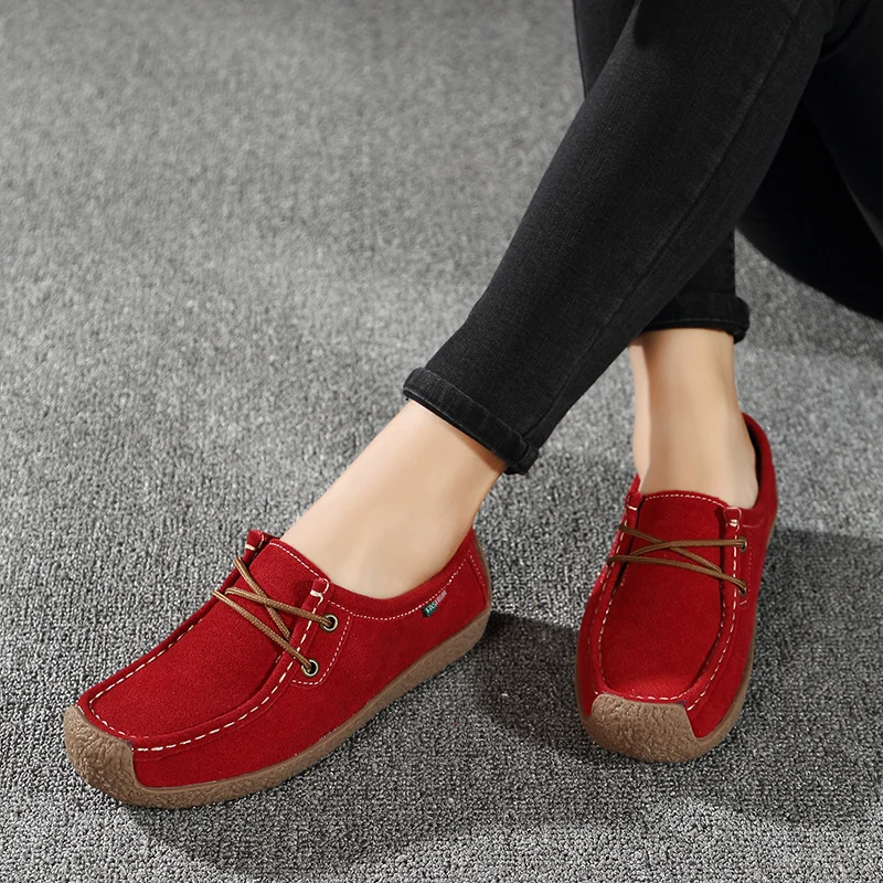 Mother Shoes Women's Single Snail Shoes European American Square Lace-up Casual Flat-bottomed Large Size Loafers Spring Autumn
Mother Shoes Women's Single Snail Shoes European American Square Lace-up Casual Flat-bottomed Large Size Loafers Spring Autumn