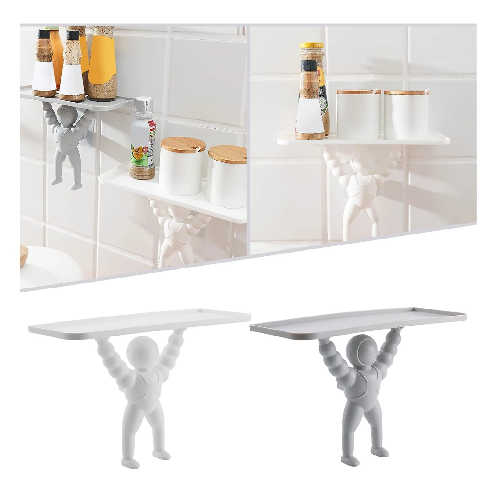 Wall Rack Waterproof Adhesive Human Shaped Wall Mount Kitchen Bathroom Accessories Punch Free Storage Rack Kitchen Gadget
Wall Rack Waterproof Adhesive Human Shaped Wall Mount Kitchen Bathroom Accessories Punch Free Storage Rack Kitchen Gadget