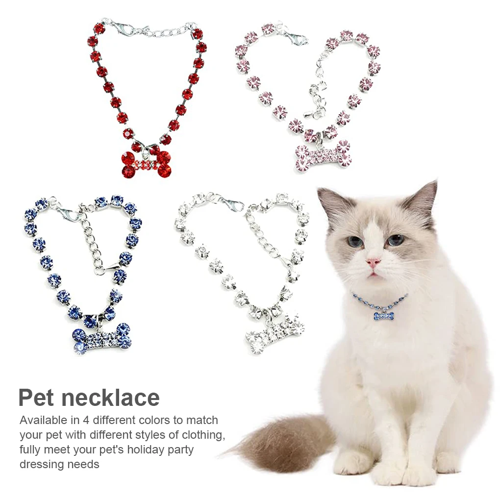 4 Pieces Pet Rhinestone Collars Sparkling Pendant Jewellery Necklaces Decoration for Christmas Festival Holiday Party
4 Pieces Pet Rhinestone Collars Sparkling Pendant Jewellery Necklaces Decoration for Christmas Festival Holiday Party