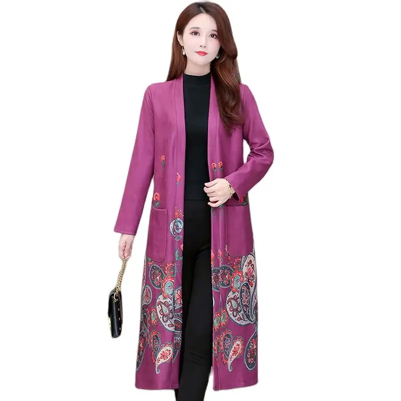 Long-sleeved Windbreaker Mid-length Spring And Autumn Women's Loose Deerskin fleece Jacket 2022 New Printed Cardigan Women's op
Long-sleeved Windbreaker Mid-length Spring And Autumn Women's Loose Deerskin fleece Jacket 2022 New Printed Cardigan Women's op