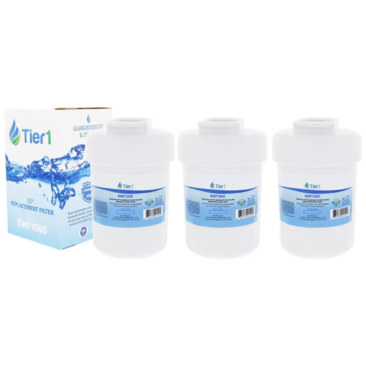 MWF Refrigerator Water Filter 3-pk | Replacement for GE SmartWater MWFP, MWFA, GWF, GWFA, HWF, 9991, 46-9991, 469991, WSG-1, WF
MWF Refrigerator Water Filter 3-pk | Replacement for GE SmartWater MWFP, MWFA, GWF, GWFA, HWF, 9991, 46-9991, 469991, WSG-1, WF