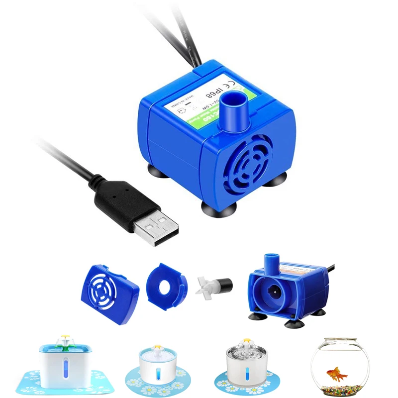 Fish Tank Water Pump LED Light Pet Water Fountain Motor Accessories Drinking Bowl for Cat Water Dispenser Aquarium Circulating
Fish Tank Water Pump LED Light Pet Water Fountain Motor Accessories Drinking Bowl for Cat Water Dispenser Aquarium Circulating
