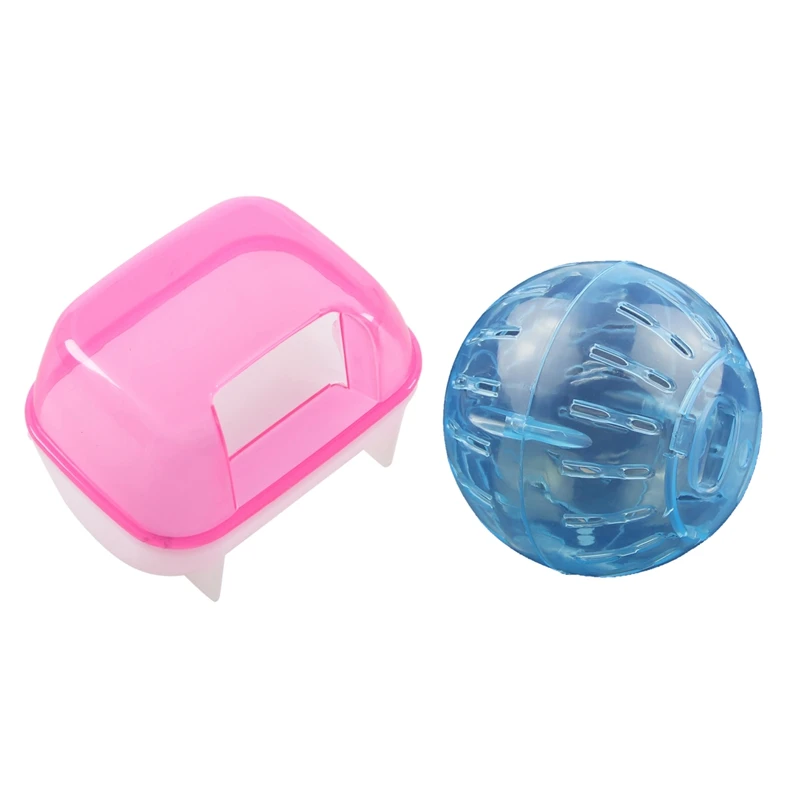 1 Pcs Pink White Small Hamsters Bathing Sand Cage Pet Bathroom 10 X 7 X 7Cm & 1 Pcs Pet Rodent Mice Jogging Hamster Gerbil Rat P
1 Pcs Pink White Small Hamsters Bathing Sand Cage Pet Bathroom 10 X 7 X 7Cm & 1 Pcs Pet Rodent Mice Jogging Hamster Gerbil Rat P