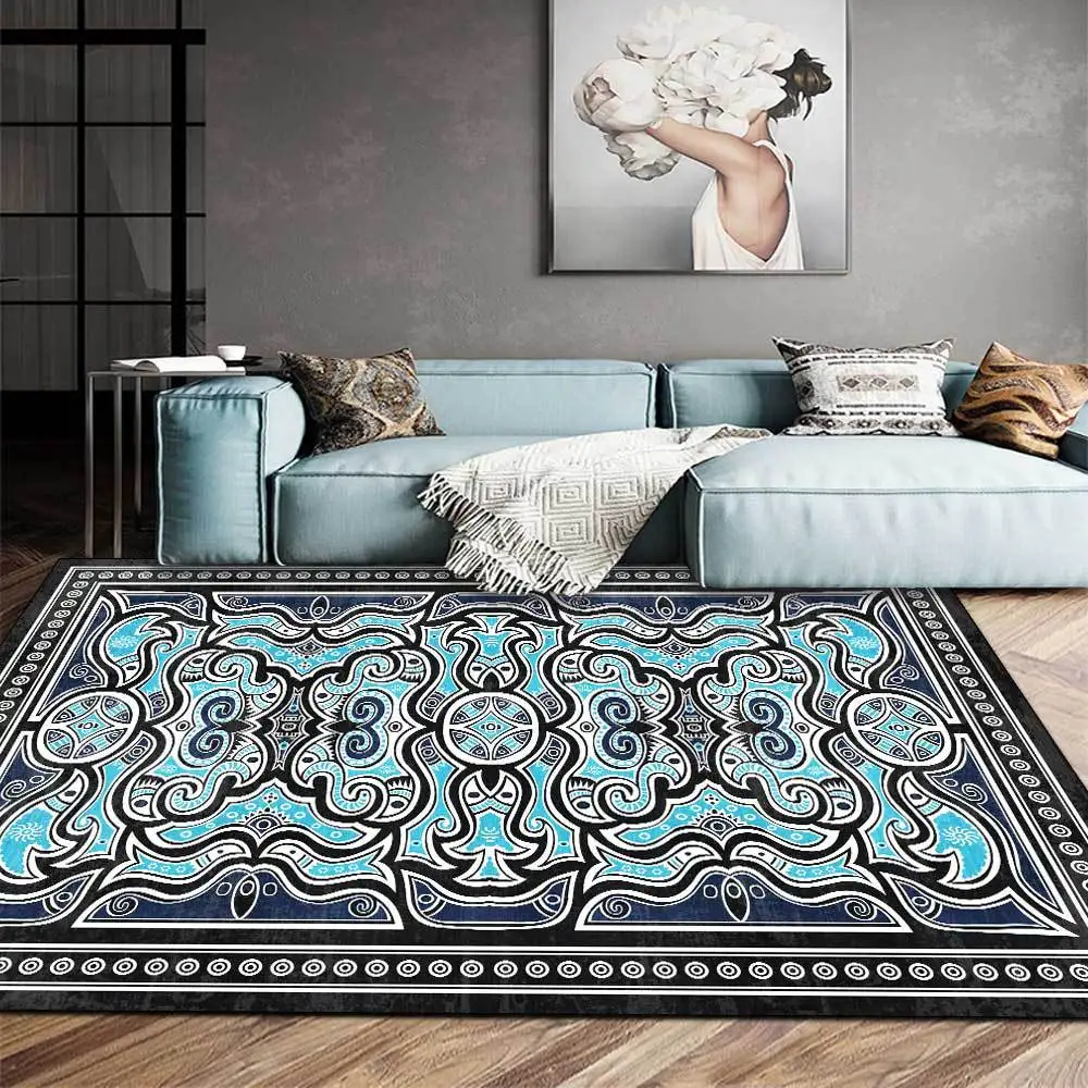 Modern Minimalist Retro Ethnic Style European Pattern Red Blue Living Room Bedroom Bedside Lounge Carpet Non-Slip Mat Decor Home
Modern Minimalist Retro Ethnic Style European Pattern Red Blue Living Room Bedroom Bedside Lounge Carpet Non-Slip Mat Decor Home