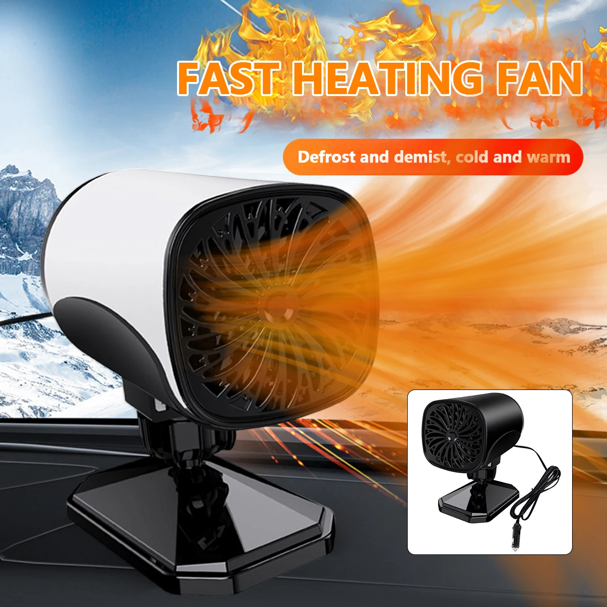 Car Heater Electric Car Fan Heater 150W Reusable Car Heating Fan 12V Portable Mini Windshield Defroster Defogger 360° Rotatable
Car Heater Electric Car Fan Heater 150W Reusable Car Heating Fan 12V Portable Mini Windshield Defroster Defogger 360° Rotatable