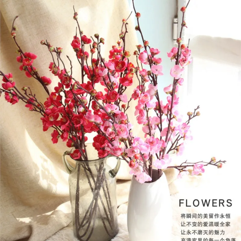 Wholesale 100pcs - Cherry Blossom white Pink Peach Flower Free Shipping Long Artificial Wedding Flower Party Event Fake Flower
Wholesale 100pcs - Cherry Blossom white Pink Peach Flower Free Shipping Long Artificial Wedding Flower Party Event Fake Flower