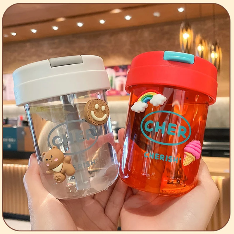 Exquisite Printing Plastic Water Cup White Water Bottle With Straw Non-toxic Odorless Straw Dunton Cup Water Leakage Silica Gel
Exquisite Printing Plastic Water Cup White Water Bottle With Straw Non-toxic Odorless Straw Dunton Cup Water Leakage Silica Gel