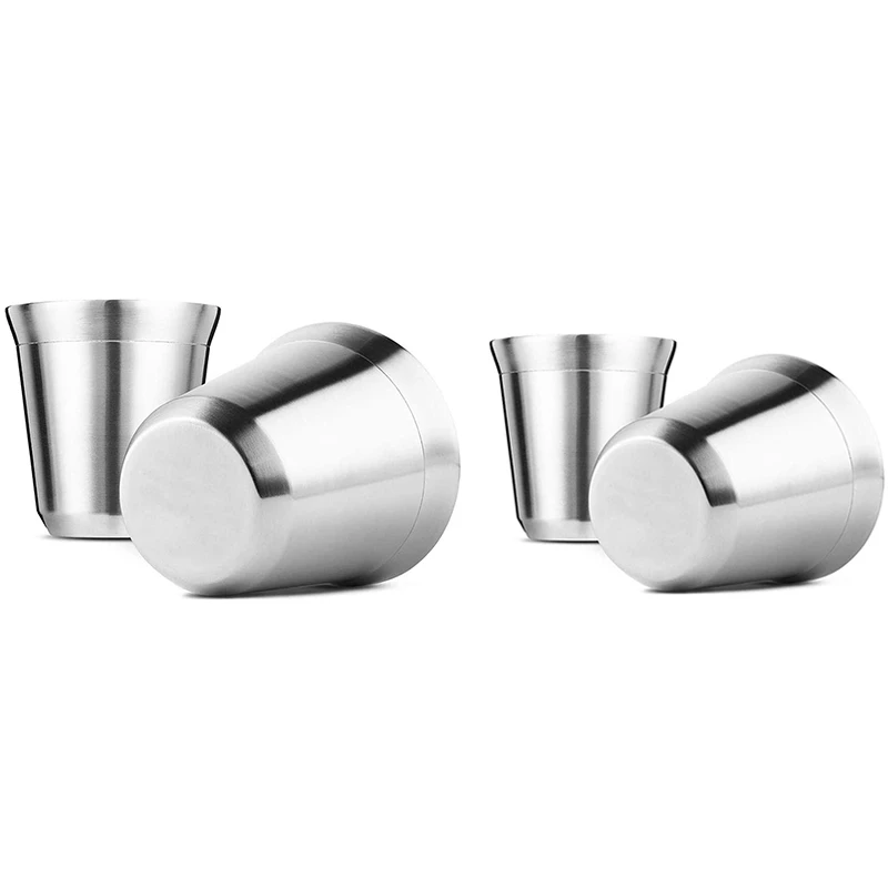 HLZS-Steel Espresso Cups Set Of 4, Double Wall Insulated Coffee Mugs Tea Cups, Easy Clean And Dishwasher Safe (80ML)
HLZS-Steel Espresso Cups Set Of 4, Double Wall Insulated Coffee Mugs Tea Cups, Easy Clean And Dishwasher Safe (80ML)