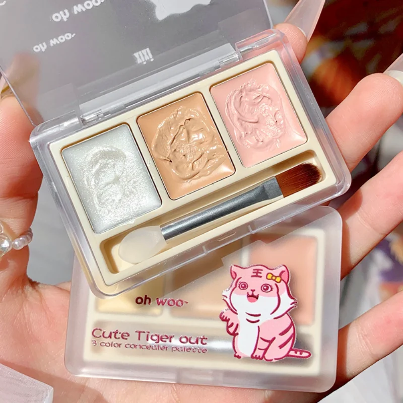 Hot Sale Cute Tiger 3-color Concealer To Cover Tear Ditch Spots Acne Marks Dark Circles Nude Makeup Natural Lasting Face Makeup
Hot Sale Cute Tiger 3-color Concealer To Cover Tear Ditch Spots Acne Marks Dark Circles Nude Makeup Natural Lasting Face Makeup