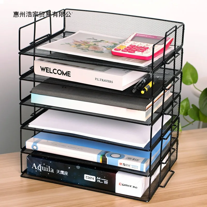 Office Desktop A4 Multi-Layer Metal File Rack, Stackable Storage Box, Folder Rack, Archive Rack, Iron Storage Rack
Office Desktop A4 Multi-Layer Metal File Rack, Stackable Storage Box, Folder Rack, Archive Rack, Iron Storage Rack