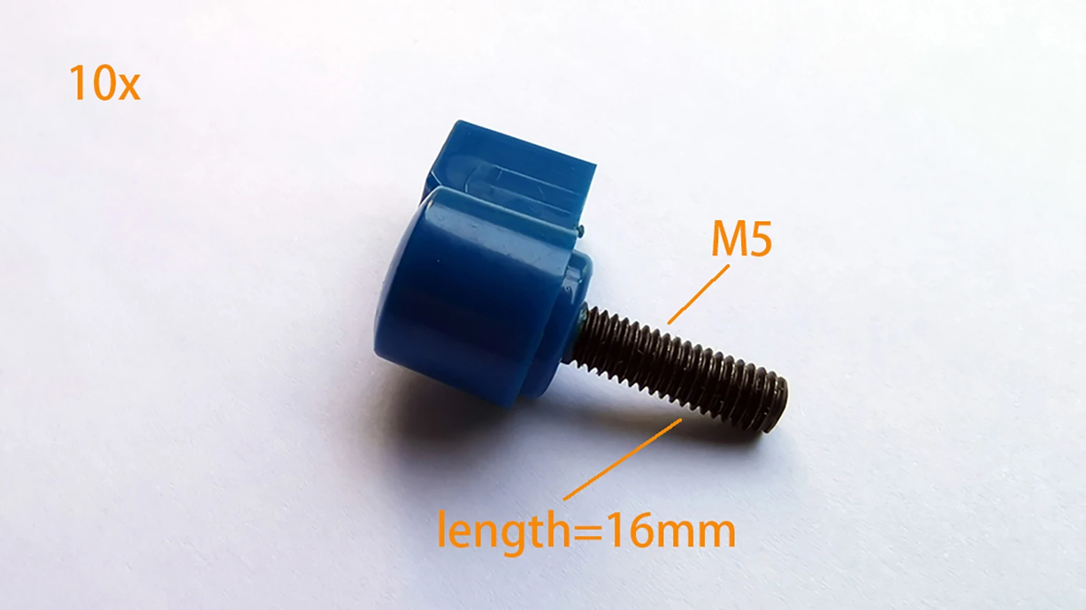 10x New design Special treatment accessory M5 handle screw 16mm long is used for 15mm single rod clamp and follow accessory etc.
10x New design Special treatment accessory M5 handle screw 16mm long is used for 15mm single rod clamp and follow accessory etc.