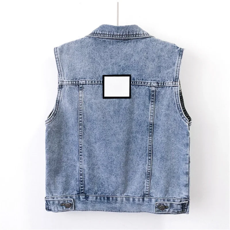 Blue Vintage Patch Design Denim Vest Women Waistcoat Big Pocket Cowboy Sleeveless Jacket Slim Short Casual Jeans Vests Female
Blue Vintage Patch Design Denim Vest Women Waistcoat Big Pocket Cowboy Sleeveless Jacket Slim Short Casual Jeans Vests Female