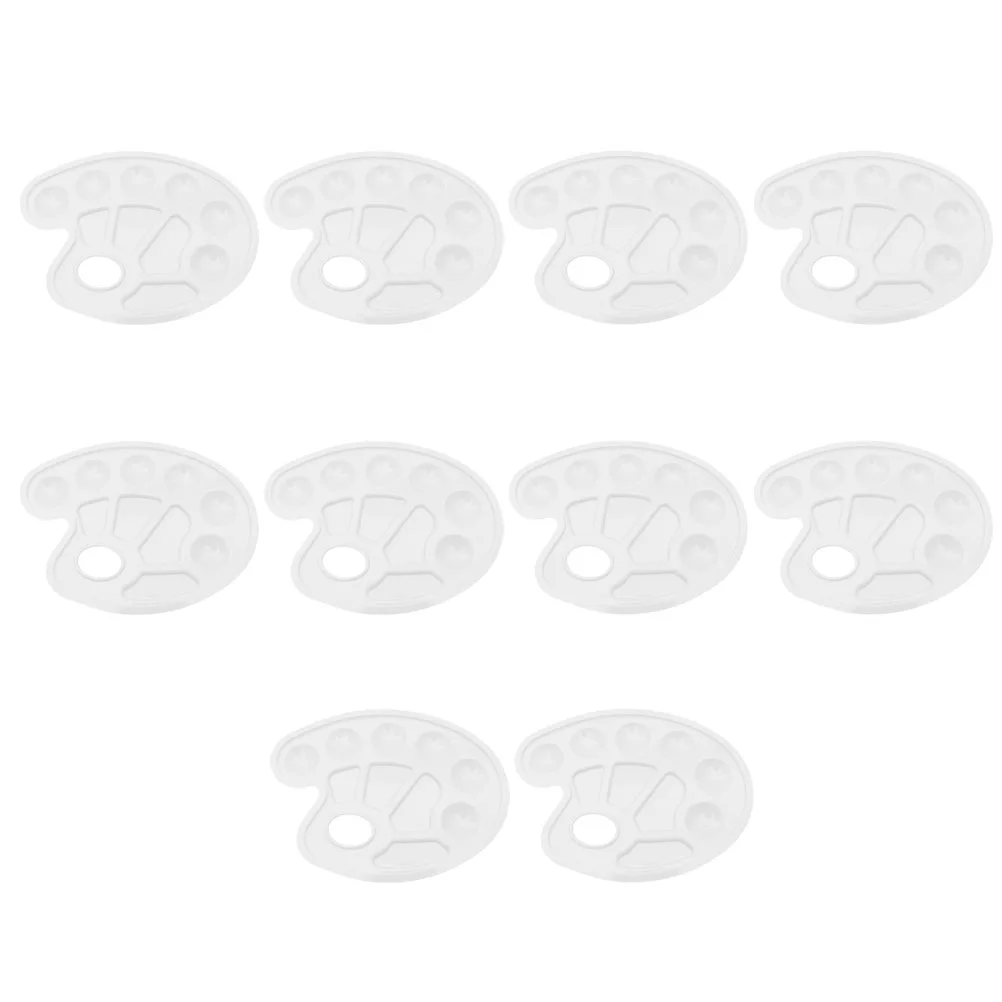 10pcs 10 Lattices Painting Mixing Trays DIY Oval Shaped Easy Clean Plates Watercolor Mixer Drawing Tool for Painter Student
10pcs 10 Lattices Painting Mixing Trays DIY Oval Shaped Easy Clean Plates Watercolor Mixer Drawing Tool for Painter Student