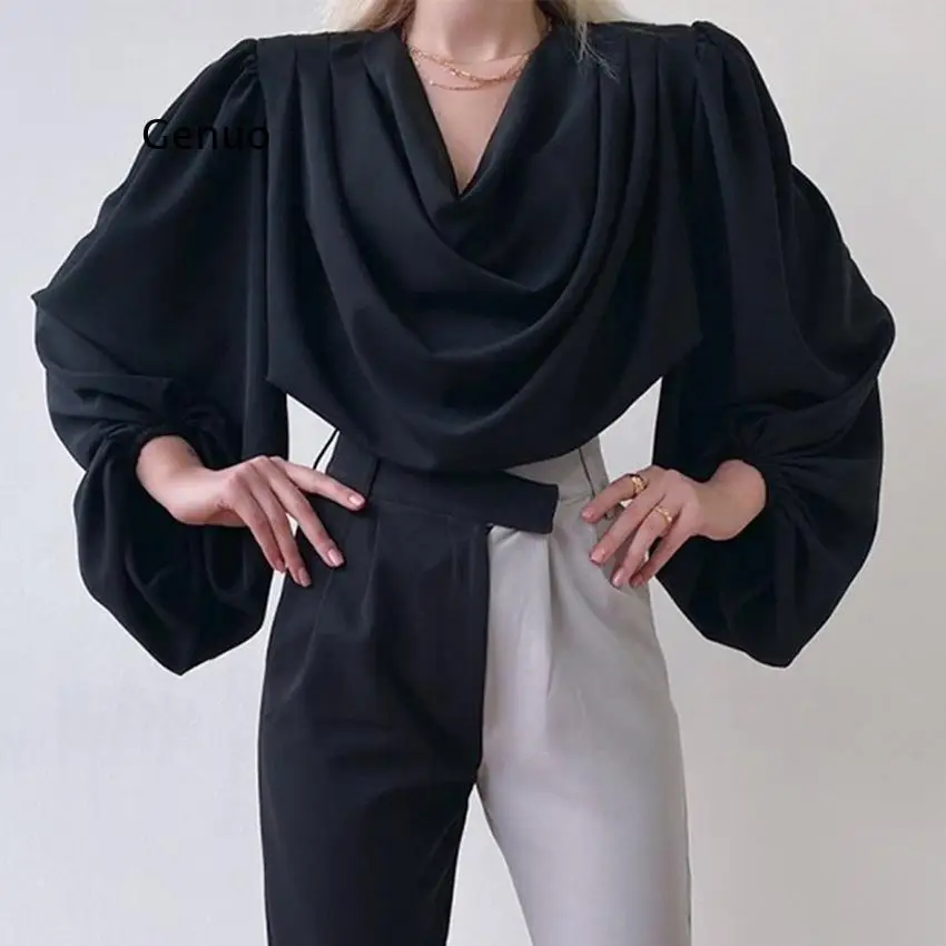 Satin V Neck Tops Fashion Women's Spring Blouses Casual Ladies Office Blusas Female Pleated Tops Female V Neck Chemise Clothing
Satin V Neck Tops Fashion Women's Spring Blouses Casual Ladies Office Blusas Female Pleated Tops Female V Neck Chemise Clothing