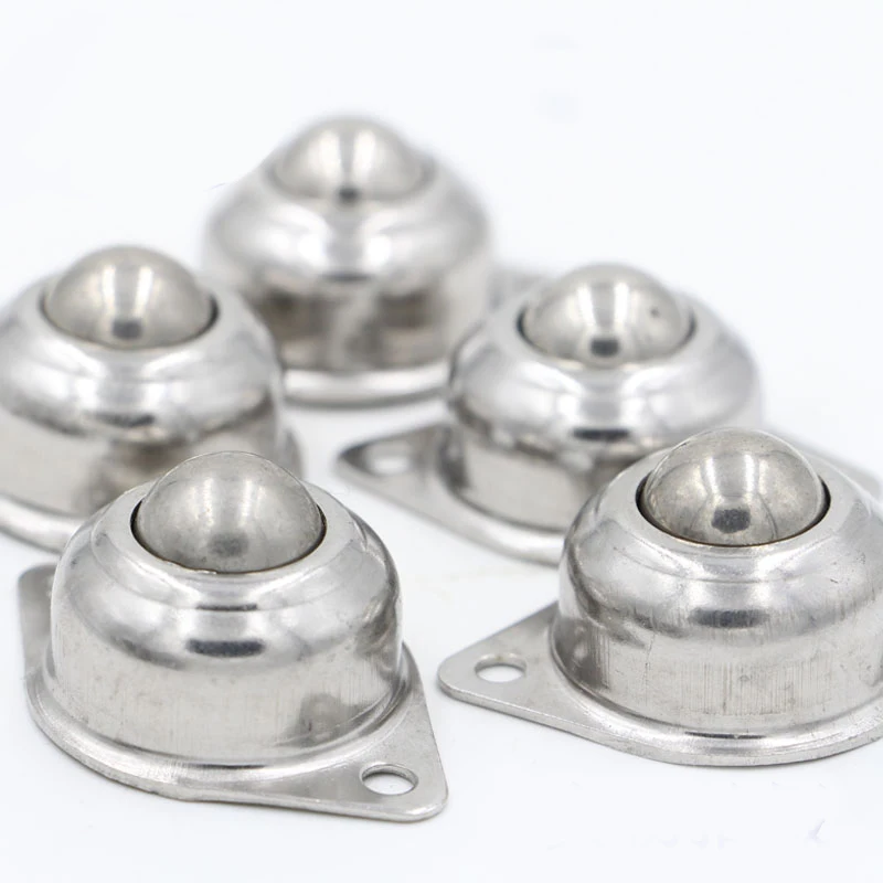 

4pcs/Lot 304 Stainless Steel 5/8" 15.8mm Flange Mounted Ball Transfer Unit Bearing Conveyor Roller Wheel Load 15kg CY-15a