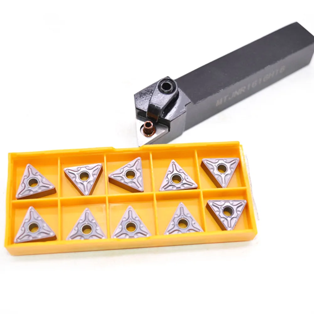 High Quality MTJNR1616H16 Turning Tool Holder with 10pcs TNMG160408 MA TNMG332 MA VP15TF Blades for Easy Replacement
High Quality MTJNR1616H16 Turning Tool Holder with 10pcs TNMG160408 MA TNMG332 MA VP15TF Blades for Easy Replacement