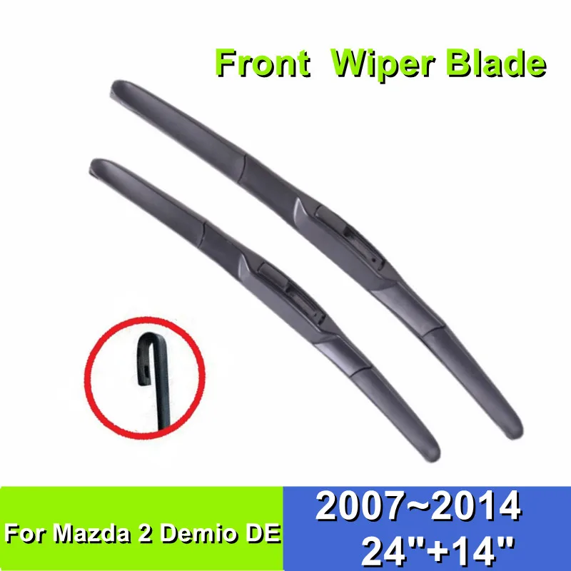 Front Wiper Blade For Mazda 2 Demio DE 24"+14" Car Windshield Windscreen Accessories Rubber 2007~2014
Front Wiper Blade For Mazda 2 Demio DE 24"+14" Car Windshield Windscreen Accessories Rubber 2007~2014