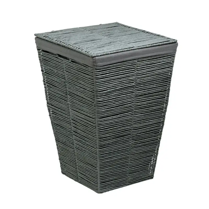 Cool Gray Can Do Coastal Collection Laundry Hamper with Lid - Great for Storing Dirty Clothes - Durable & Easy to Clean - Perfec
Cool Gray Can Do Coastal Collection Laundry Hamper with Lid - Great for Storing Dirty Clothes - Durable & Easy to Clean - Perfec