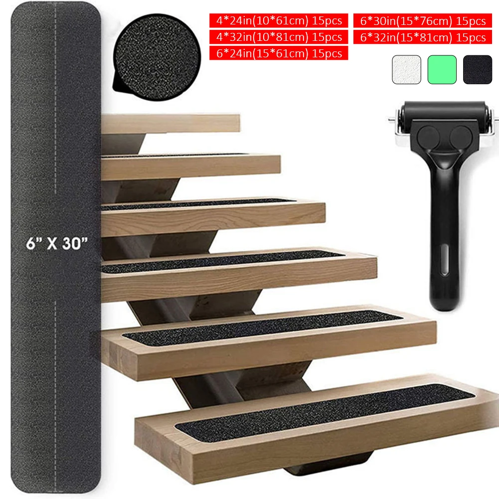15Pcs Non-Slip Stairs Steps Sticker Waterproof Self Adhesive Stickers Night Safety Anti Slip Strips Tape For Stairs Bath Floor
15Pcs Non-Slip Stairs Steps Sticker Waterproof Self Adhesive Stickers Night Safety Anti Slip Strips Tape For Stairs Bath Floor