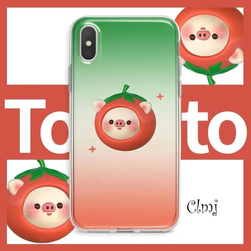 Clmj Cute Pig Tomato Vegetable Phone Case For iPhone 11 12 13 XS XR 7 8 Plus For Samsung Galaxy S22 S21 Animal Silicone Cover
Clmj Cute Pig Tomato Vegetable Phone Case For iPhone 11 12 13 XS XR 7 8 Plus For Samsung Galaxy S22 S21 Animal Silicone Cover