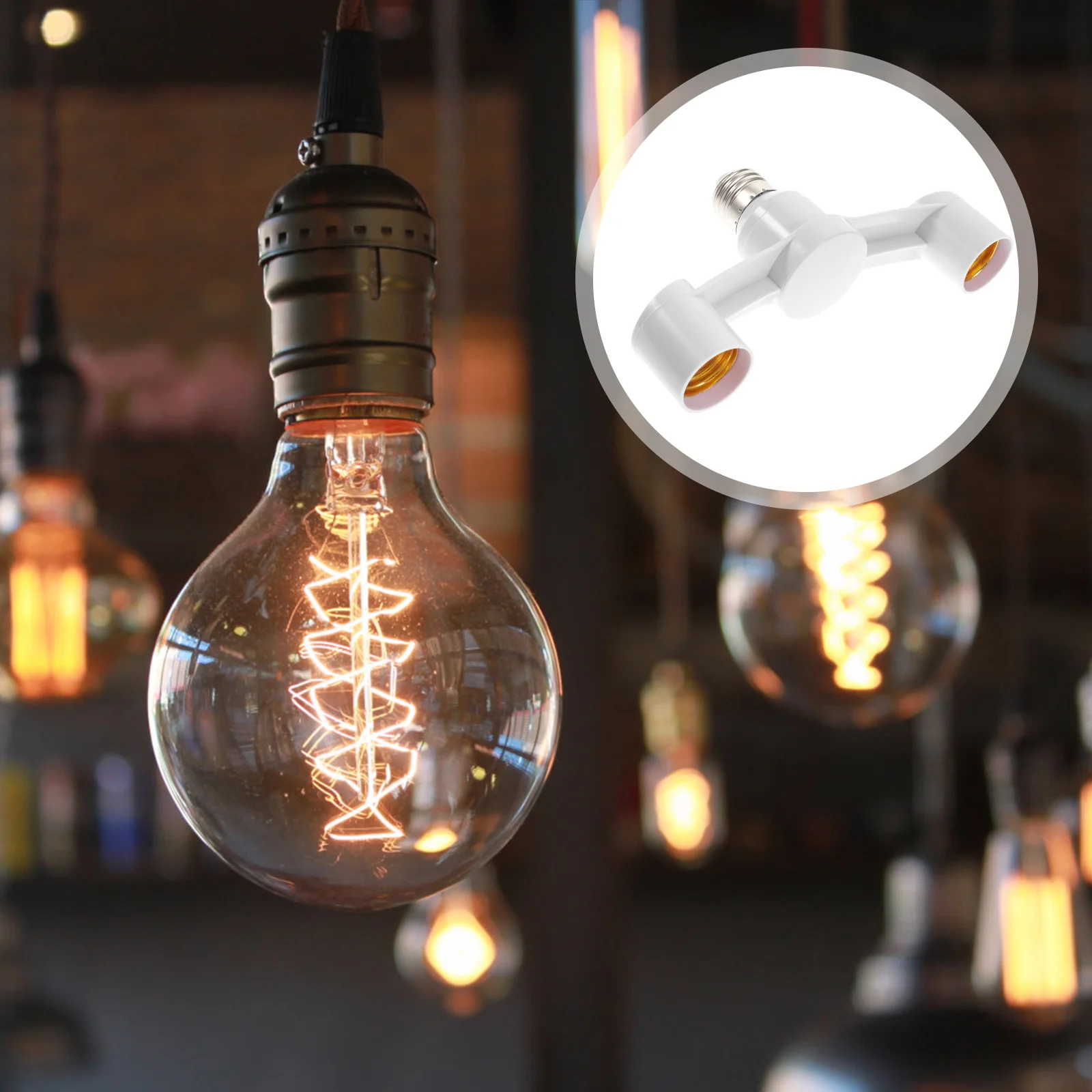 Convert Lamp Head Light Socket Branch Adapter Holder E26 Splitter Pbt Bulb LED Bulbs Sockets
Convert Lamp Head Light Socket Branch Adapter Holder E26 Splitter Pbt Bulb LED Bulbs Sockets