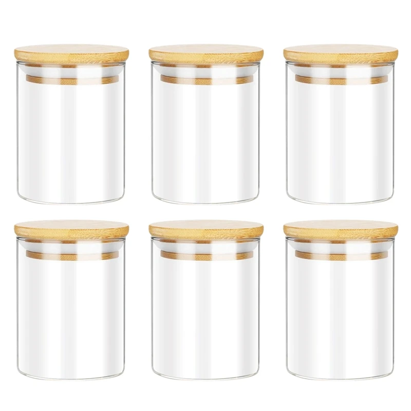 Spice Jars Set Of 6,450Ml Glass Jars With Bamboo Lids,Clear Kitchen Glass Storage Containers For Pantry Organization
Spice Jars Set Of 6,450Ml Glass Jars With Bamboo Lids,Clear Kitchen Glass Storage Containers For Pantry Organization