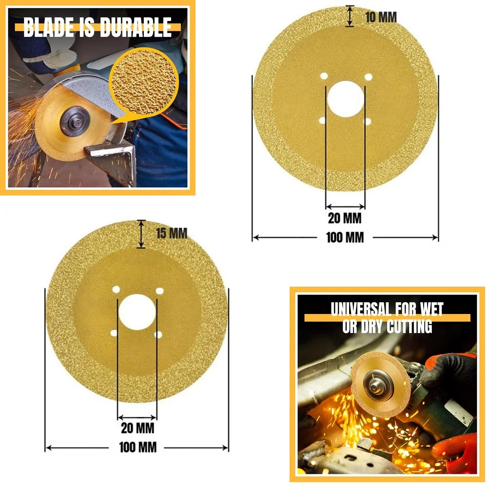 Diamond Cutting Disc Metal Saw Blades Concrete Granit Ceramic Tile Cutting Blade Cutting Dic Saw Blades Power Tool 100x10/15mm
Diamond Cutting Disc Metal Saw Blades Concrete Granit Ceramic Tile Cutting Blade Cutting Dic Saw Blades Power Tool 100x10/15mm