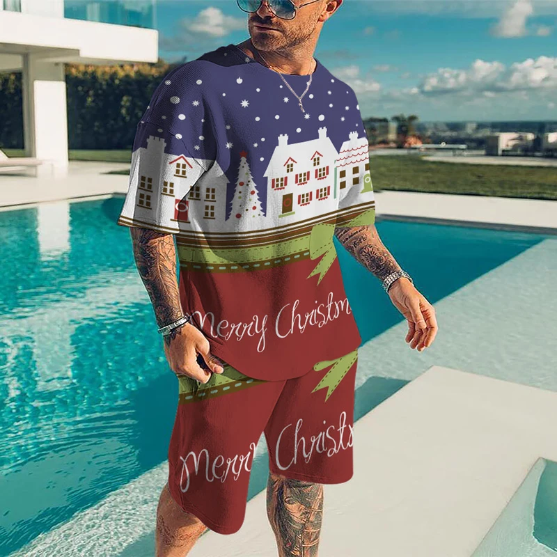 Christmas Tshirt Set Men's and Women's Sports Suit 3D Printing Christmas Tree Santa Claus Christmas Gift Oversized O Neck
Christmas Tshirt Set Men's and Women's Sports Suit 3D Printing Christmas Tree Santa Claus Christmas Gift Oversized O Neck