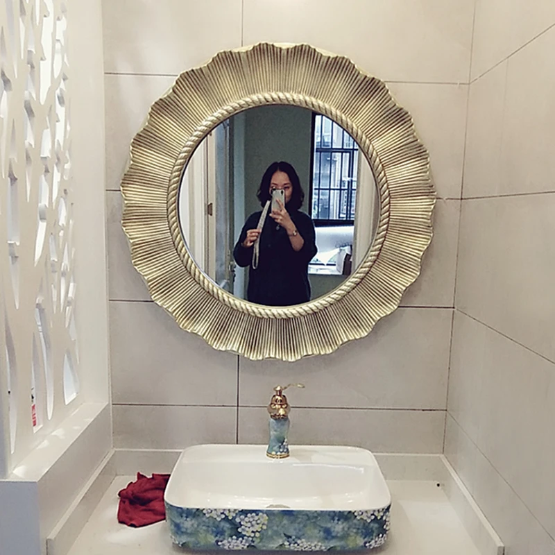 65cm 25.6inch Decorative Mirror For Living Room Bedroom Bathroom Restaurant Round Wall Hanging Art Sunflower Vintage Mirror
65cm 25.6inch Decorative Mirror For Living Room Bedroom Bathroom Restaurant Round Wall Hanging Art Sunflower Vintage Mirror