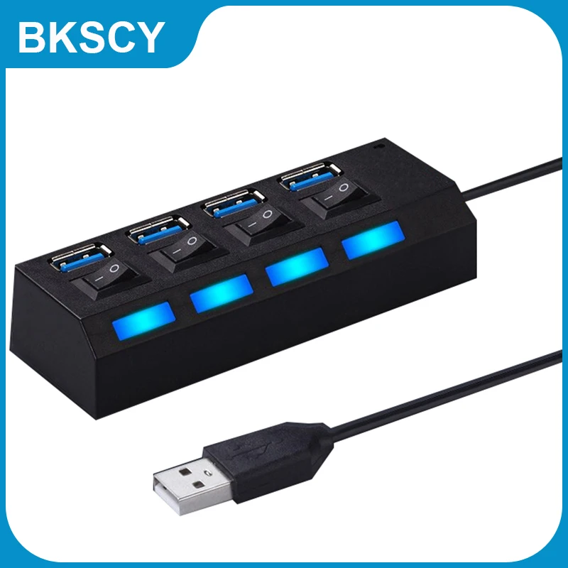 Bkscy USB HUB 2.0 4 Port USB Splitter with Power Port Adapter USB Splitter with On/Off Switch for Windows 7/8/10 Laptop Hub
Bkscy USB HUB 2.0 4 Port USB Splitter with Power Port Adapter USB Splitter with On/Off Switch for Windows 7/8/10 Laptop Hub