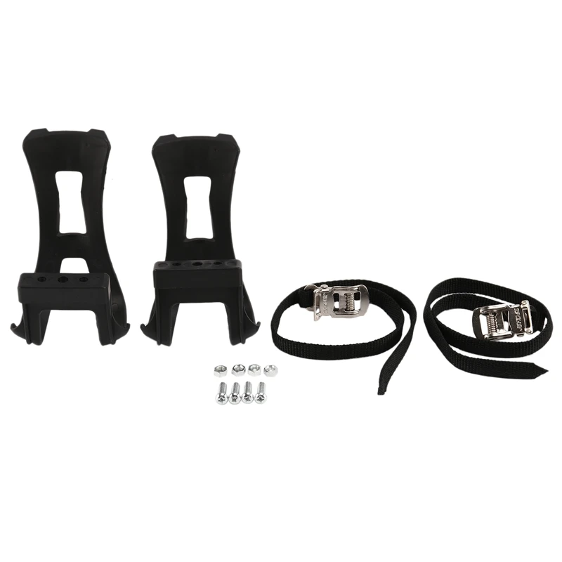 1 Pair Cycling Road Bike Mountain Bike Bicycle Toe Clips + Straps For Pedals Black 
1 Pair Cycling Road Bike Mountain Bike Bicycle Toe Clips + Straps For Pedals Black
