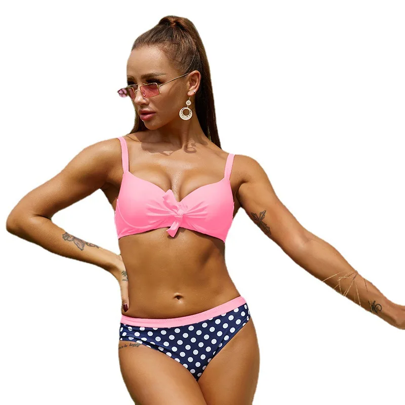2022 Swimsuit Female Sexy Push Up Bikini Set Bow Tie Bra and Dot Printed Beach Triangle Suit Conjunto Biquinis Ry*
2022 Swimsuit Female Sexy Push Up Bikini Set Bow Tie Bra and Dot Printed Beach Triangle Suit Conjunto Biquinis Ry*