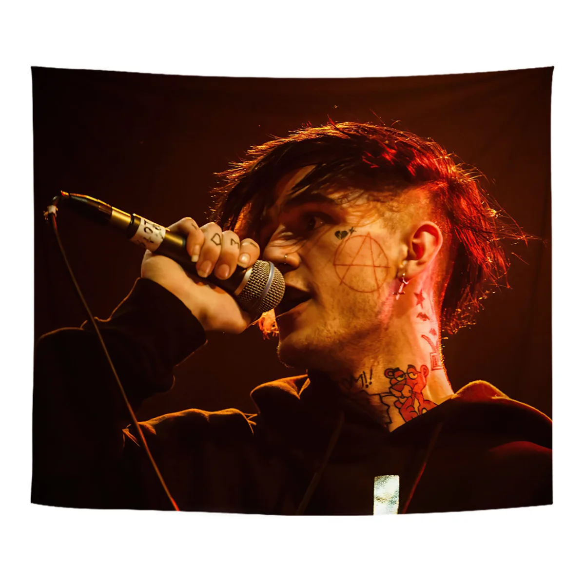

Lil Peep Rap HD Tapestry Wall Hanging Cute Home Aesthetic Room Decoration Wall Decor Witchcraft Hippie Boho