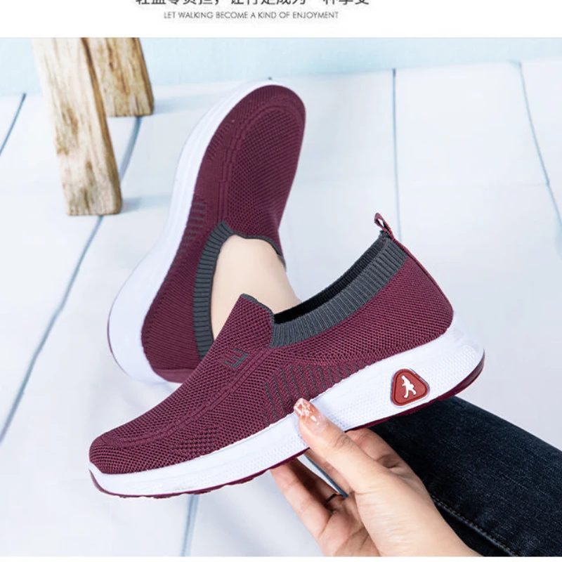 Женские кроссовки вязаные, Вулканизированная подошва, дышащие, прогулочная обувь, плоская подошва, модные, лето 2022
Женские кроссовки вязаные, Вулканизированная подошва, дышащие, прогулочная обувь, плоская подошва, модные, лето 2022