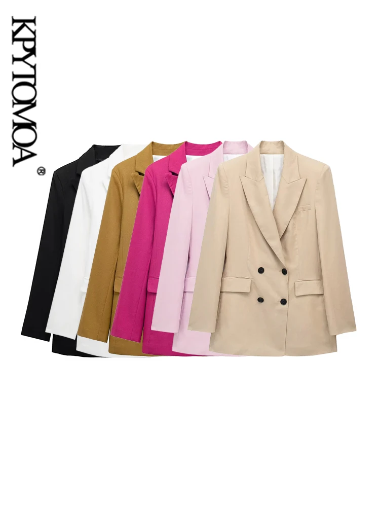 Женский двубортный льняной Блейзер KPYTOMOA, винтажная верхняя одежда с длинными рукавами и карманами с клапаном, шикарные топы
Женский двубортный льняной Блейзер KPYTOMOA, винтажная верхняя одежда с длинными рукавами и карманами с клапаном, шикарные топы