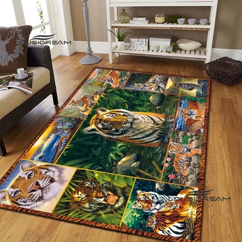 Tiger Jungle Beast Carpets and Rug Animal Carpet Floor Mat Living Room Bedroom Large Area Soft Carpet Kids Room Rug
Tiger Jungle Beast Carpets and Rug Animal Carpet Floor Mat Living Room Bedroom Large Area Soft Carpet Kids Room Rug