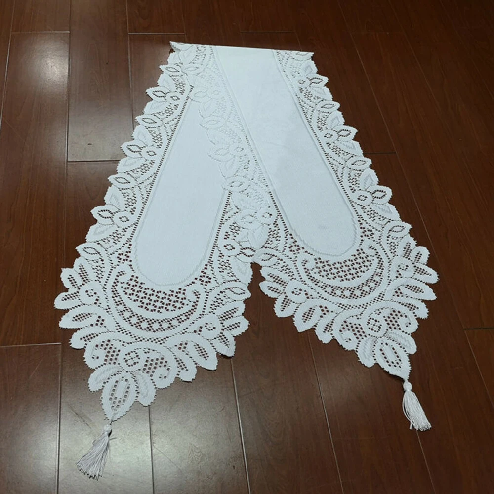 Table Runner Vintage Hand Knitted Floral Lace Table Runner Tasseled Edge Floral Table Cloth For Engagement Wedding Party Decor
Table Runner Vintage Hand Knitted Floral Lace Table Runner Tasseled Edge Floral Table Cloth For Engagement Wedding Party Decor