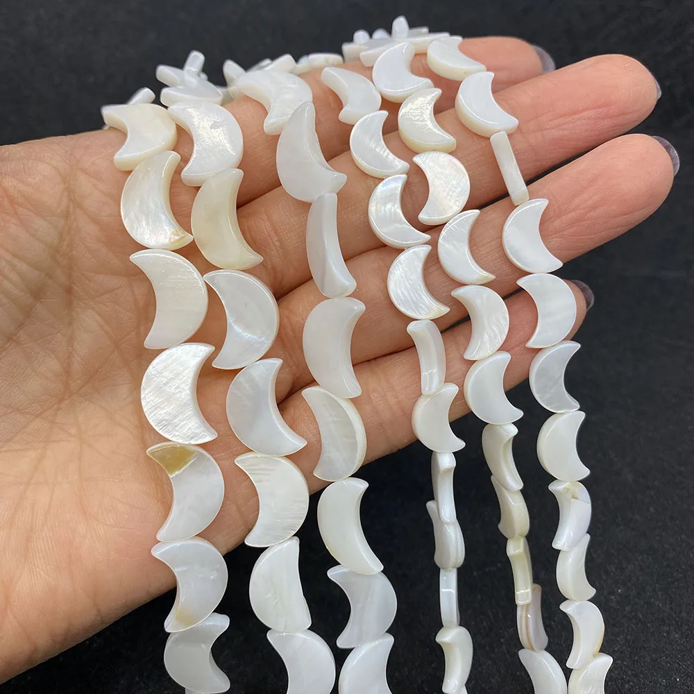 Natural White Moon Mother of Pearl Loose Spacer Beads for Jewelry Making DIY Bracelet Necklace Earrings Handmade Accessories
Natural White Moon Mother of Pearl Loose Spacer Beads for Jewelry Making DIY Bracelet Necklace Earrings Handmade Accessories